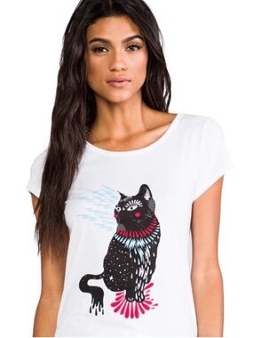 Marc By Marc Jacobs Rue Cat Graphic Short Sleeve T-Shirt